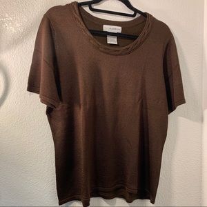 Sag Harbor Short Sleeve Sweater